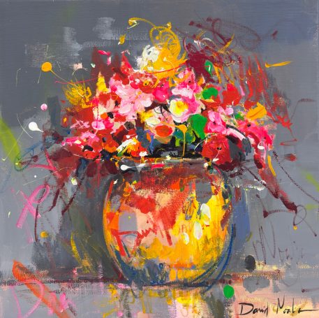  Bodegón con flores-40x40cm