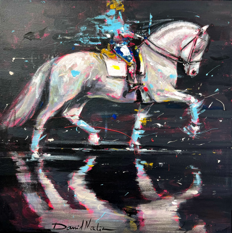 Caballo Romántico- 40x40cm